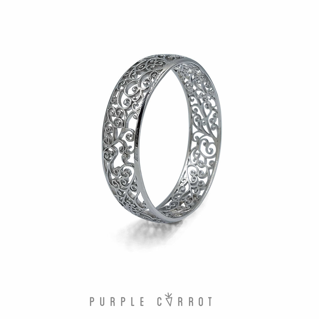 Filigree Cutout Ring & Bangle Combo