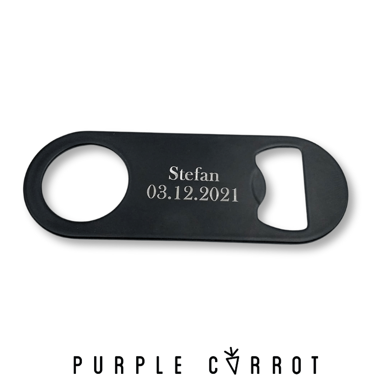 Black Personalised Bar Blade