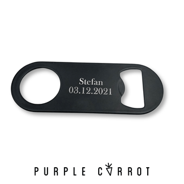 Black Personalised Bar Blade