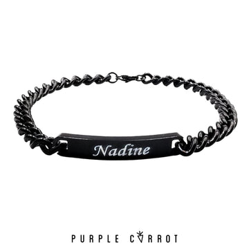 Black/Rose Gold ID Bracelet