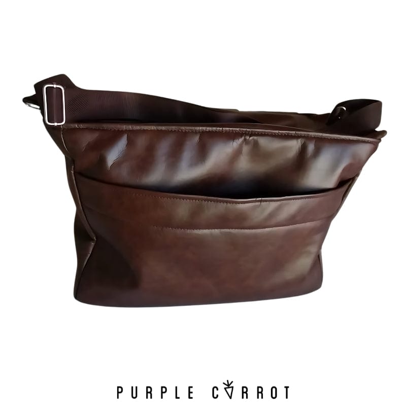 Vegan Buffalo Hide Shoulder Bag