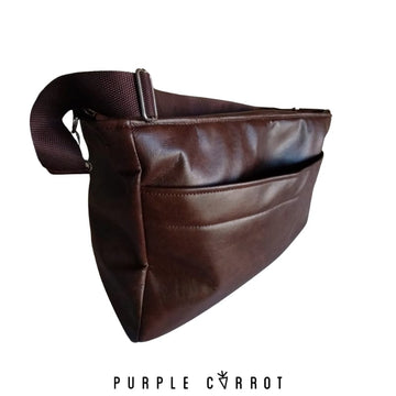 Vegan Buffalo Hide Shoulder Bag