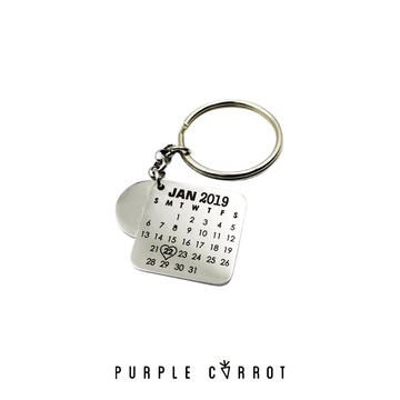 Timeless Love Calendar Keychain