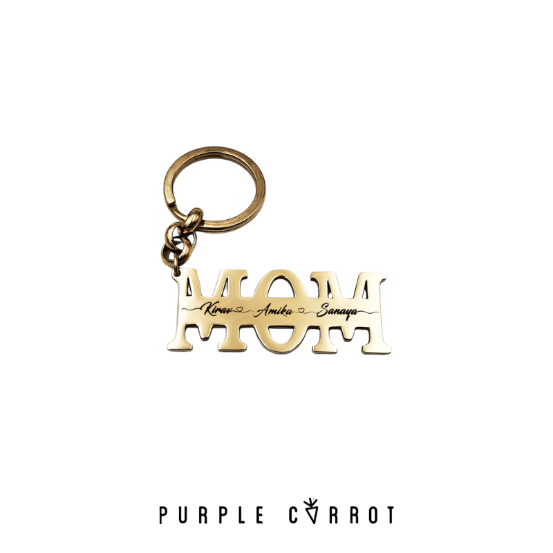 Mom / Mamma Keychain Rose Gold