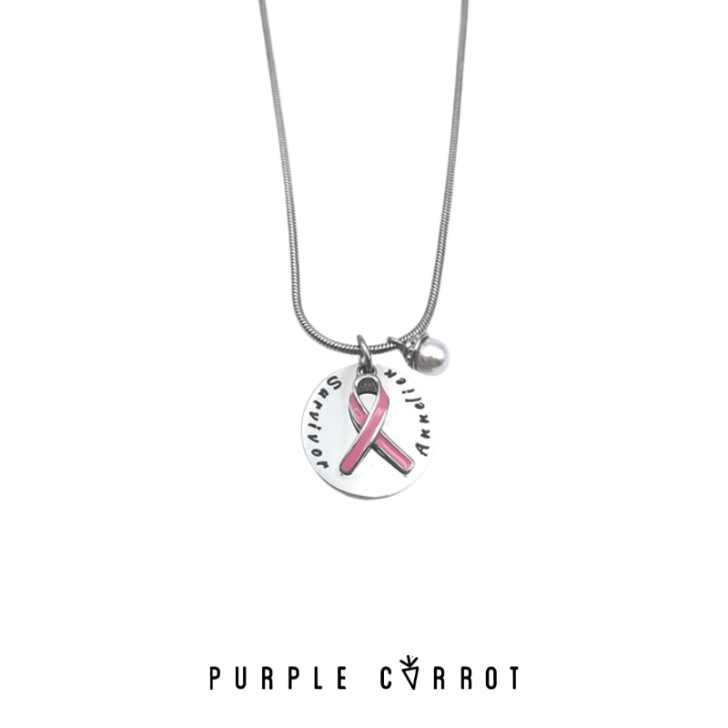 Breast cancer sales ribbon pendant