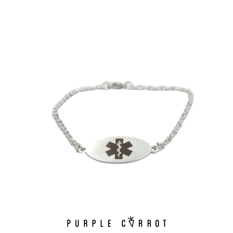 Female Oval Medical Bracelet