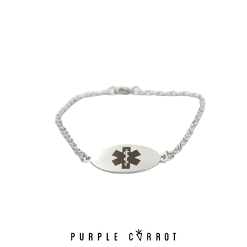 Female Oval Medical Bracelet