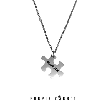 BLACK FRIDAY You Complete Me Puzzle Necklace with a 55cm chain