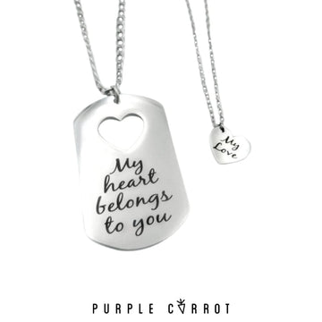 Dogtag Heart Set