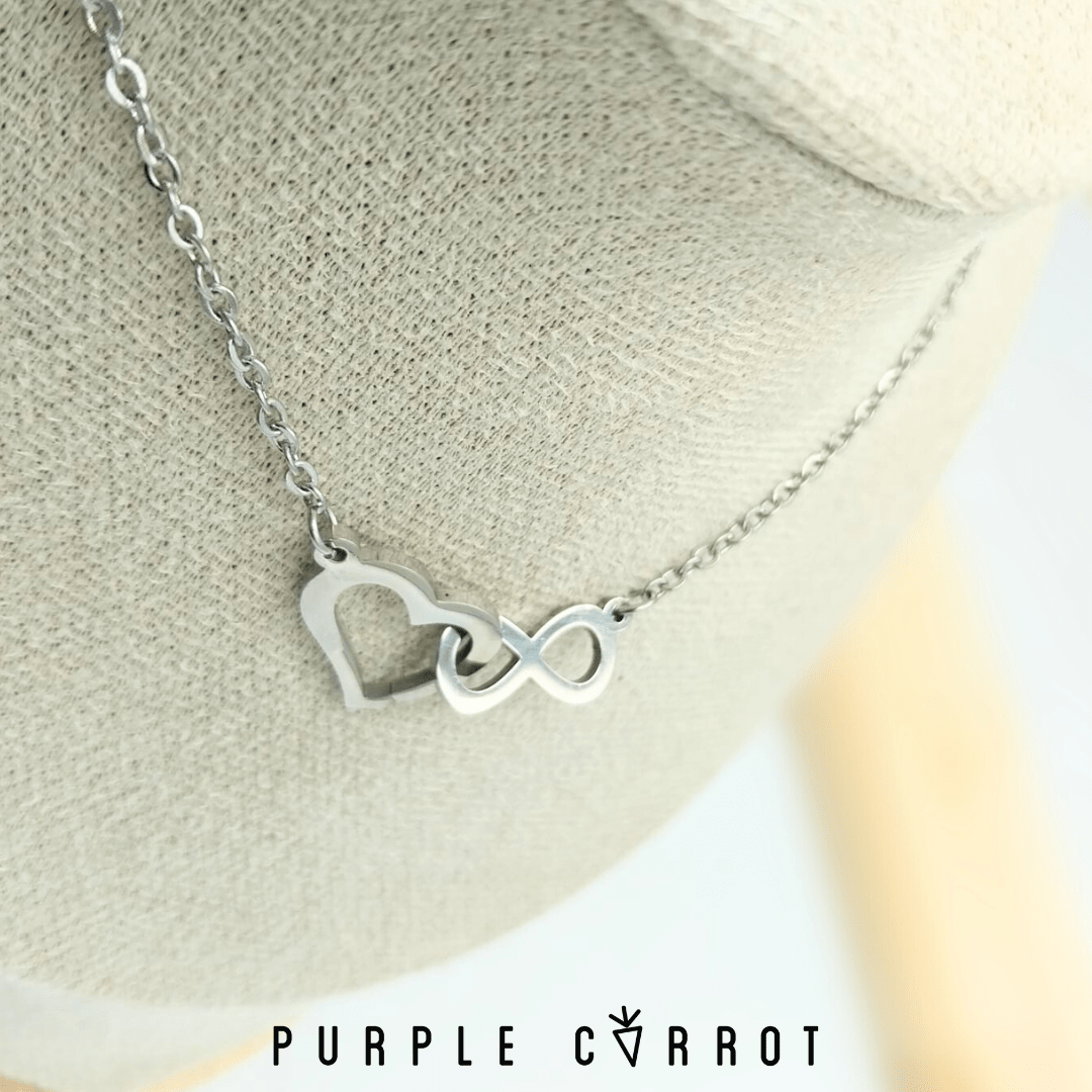 BLACK FRIDAY Heart & Infinity Intertwined Necklace