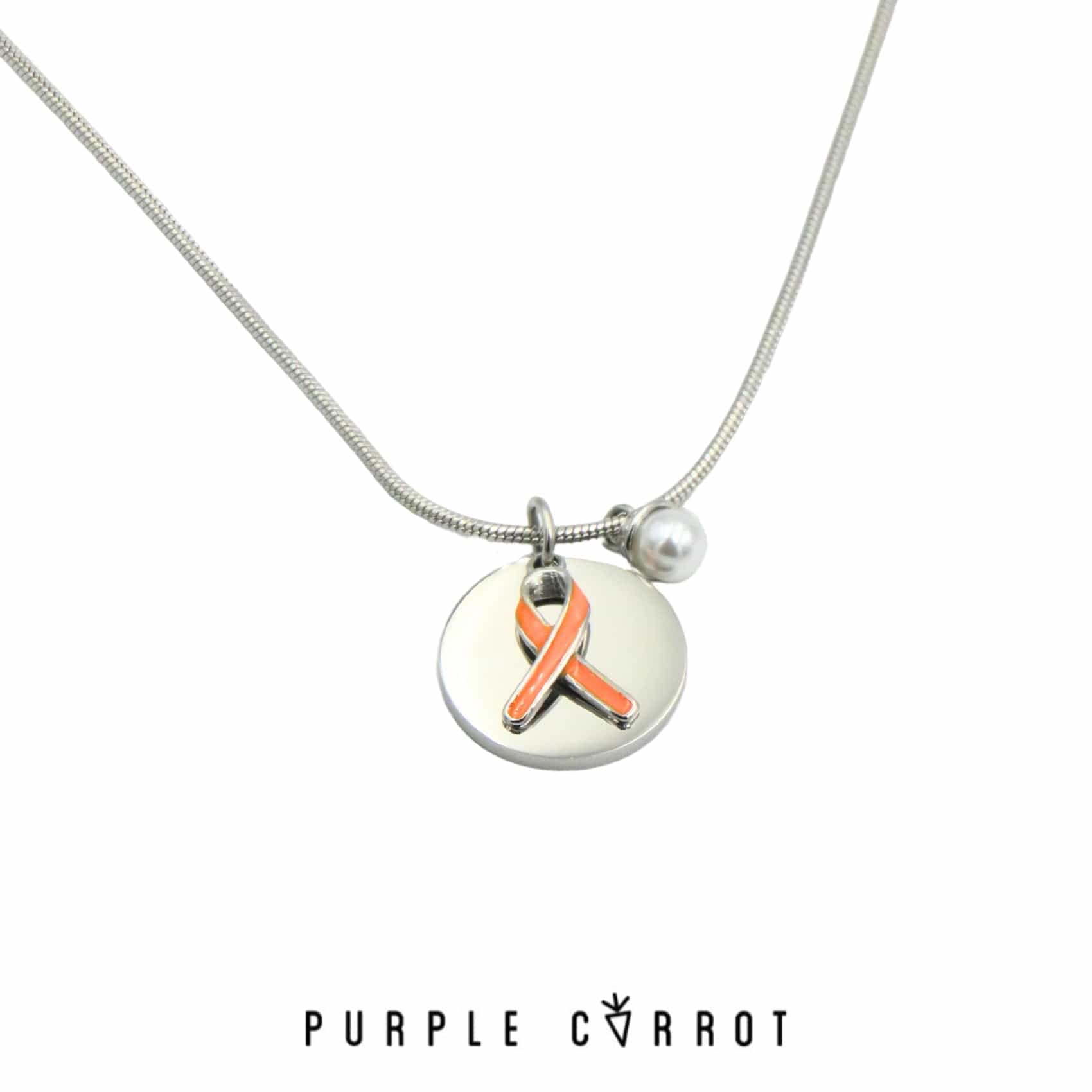 MS Awareness Disc Necklace