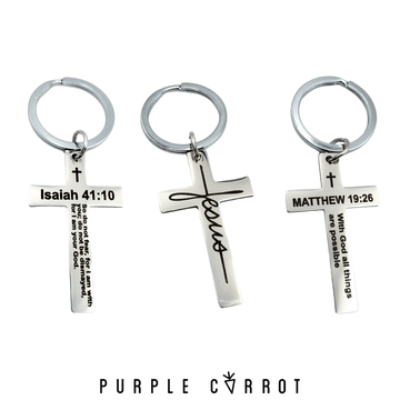 BLACK FRIDAY Blessed Cross Keepsake Keychain