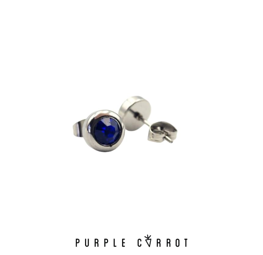 Birthstone stud Earring