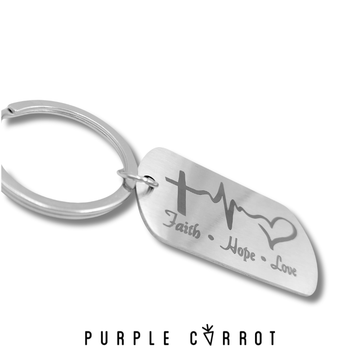 BLACK FRIDAY Faith Hope Love Keychains