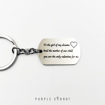 Love Dogtag Keychain